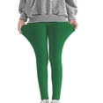 thumbnail image 7 of Girl's Leggings Multipack, 2 Pack Comfy Soft Leggings for Girls 3-12 Years, Stretch Elastic Waist Pull on Pants (9 Years, Green 02), 7 of 7