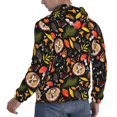 thumbnail image 6 of Wukai Owl And Leaves Print Men Hoodies Fleece Sweatshirts Long Sleeve Sweaters Pullover Fall Outfits Winter Clothes-4X-Large, 6 of 7