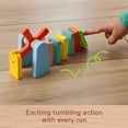 thumbnail image 5 of Fisher-Price Wooden Domino Run Playset, Preschool Building Set Game, 72 Wood Pieces, Ages 3+, 5 of 7
