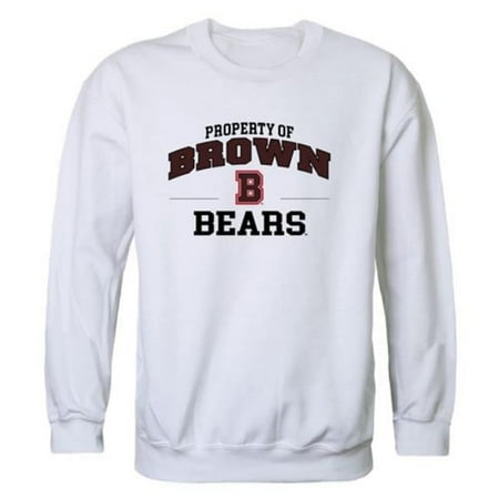 Brown University Bears Property of Crewneck Sweatshirt  White - Large