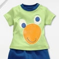 thumbnail image 5 of Gubotare Pjs Sets for Boys Baby Boys Short Sleeve Top and Pants Snug Fit Cotton 2 Piece Pajama Set 12 18 Months (Green,12-18 Months), 5 of 6