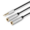 thumbnail image 3 of Cable divisor de audio de 3,5 mm AUX estéreo 1 macho a 2, 3 of 7