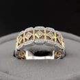 thumbnail image 3 of 1CT Lab Created Diamond Filigree Style Wedding Band Ring 14k White Gold Plated, 3 of 3