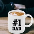 thumbnail image 3 of Number One Dad Coffee Mug, Daddy Mug, Mugs, Father's Day Gift, Unique Birthday Gift, , Ceramic Novelty Coffee Mugs 11oz, 15oz Mug, Tea Cup, Gift Present Mug For B, 3 of 4