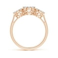 thumbnail image 2 of ANGARA Natural 0.31 Ct. Diamond Side Stone Ring in 14K Rose Gold for Women (Ring Size: 3), 2 of 9