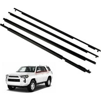 waltyotur 4PCS Window Weatherstrip Car Outside Seal Belt Black Rubber Replacement for 2010-2021 4Runner 75711-35011 75712-35011 75721-35011 75722-35011