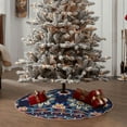 thumbnail image 6 of Kll Blue Mandala Christmas Tree Skirt ,Party Decorations Farmhouse For Christmas Decorations Holiday Party, 6 of 8