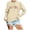 Beige, variant on Ladies Fashion Casual Letter Printed Round Neck Long Sleeve Hoodie Top Athletic Hoodies Jogging Outfits Women Set Corded Sweatshirt Going Out Tops Women Women's Sweatshirts Comfortable Sweat Shirts