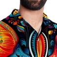 thumbnail image 5 of Cat Men's Casual Printed Hawaiian Poplin Button Down Short Sleeve Beach Shirt Unisex, 5 of 6