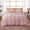 Dusty Pink, variant on Sleep Zone 145gsm Duvet Cover Set Queen Soft Jersey-Knit Microfiber Bedding with Zipper & Corner Ties, Black