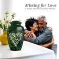 thumbnail image 7 of Daisy Funeral Urns For Human Ashes Adult Man - Small Memorial Urn For Ashes For Women - 1 Large & 4 Keepsake, Green Cremation Urn For Mom And Dad - Burial Urns For Adult Male - 10 & 3 Inch, 7 of 7