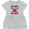 thumbnail image 3 of Inktastic My Papa Loves Me Girls Baby Dress, 3 of 5