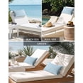 thumbnail image 6 of Pack of 2 Outdoor Lumbar Pillow Covers 11x16 Inch, Pale Blue Waterproof Throw Pillow Covers Set, Farmhouse Solid Blue Color Modern Art Indoor&Outdoor Decorative Cushion Cases for Patio Porch Car, 6 of 7