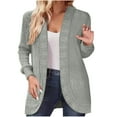 thumbnail image 1 of Amzcrzy Cardigans pour Femmes Mode Décontractée Manches Longues Blouse Unie Cardigan Vestes pour Femmes Hauts à Manches Longues Vestes Vêtements pour Femmes Hauts pour Femmes, 1 of 6