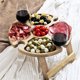 thumbnail image 4 of Mesa de pícnic de vino Mesa de aperitivos plegable con botella de vino y portavasos Likrtyny Deportes al aire libre Salida diaria Juego de fiesta, 4 of 9