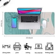 thumbnail image 5 of Long Mouse Pads for Desk,Blue Boho Plant Pattern Desk Mats on Top Of Desks, Desk Mouse Pad Extra Large with 3mm Non-Slip Base and Stitched Edge for Gaming,Office,Work,Home 35.4"x15.7", 5 of 6