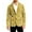 Fluorescence Yellow, variant on Carnival Jacket for Men Corduroy Jacket 2 Button Lightweight Vintage Mar-di Gras Parada Holiday Party Office Blazer