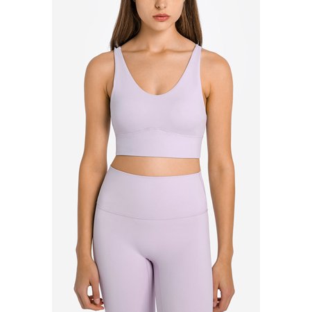 

Crisscross Scoop Neck Sports Bra