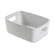 thumbnail image 1 of Apuakthei Cesta de almacenamiento de escritorio PP Caja de almacenamiento de cosméticos Organizador de artículos diversos de escritorio con asa para el hogar grande gris, 1 of 7