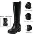 thumbnail image 3 of Love Steetly Knee High Boots for Women Classic Comfort Riding Combat Boot Round Toe Side Zipper Long Tall Fall Winter Womens Boots., 3 of 6