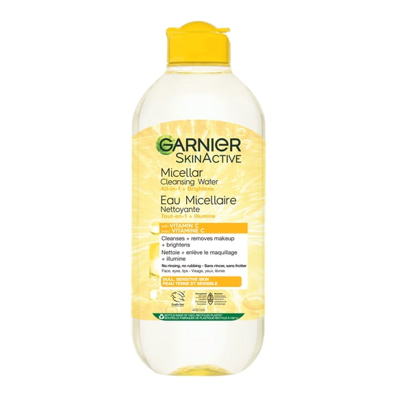 Garnier Micellar Water with Vitamin C, Facial Cleanser & Makeup Remover, Brightening & Hydrating, 700ml