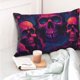 thumbnail image 4 of Fotbe Purple-Red Skull Funda de Almohada Decorativa Estilo Occidental, Lujo en Algodón, Fundas para Almohadas King, Cojín Estampado para Decoración del Hogar-20"x30", 4 of 6