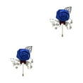 thumbnail image 3 of Guardoinrt Modern Minimalist Brooch Pin Unique And Fashionable Statement Piece Stylish Versatile Flower Brooch royal blue 2Set, 3 of 6