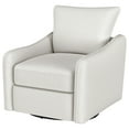 thumbnail image 3 of Nikko Light-toned Upholstered Rotating Glider Chair | 360° smooth rotating motion, soft bouclé fabric, modern comfort & support, 3 of 12