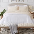 thumbnail image 2 of Great Bay Home Cotton T-Shirt Jersey Knit Flannel Sheet Set  (Queen, Oatmeal), 2 of 6