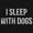 Black, variant on I Sleep With Dogs Pet Owner Funny Long Sleeve TShirt Men Women Brisco Brands M