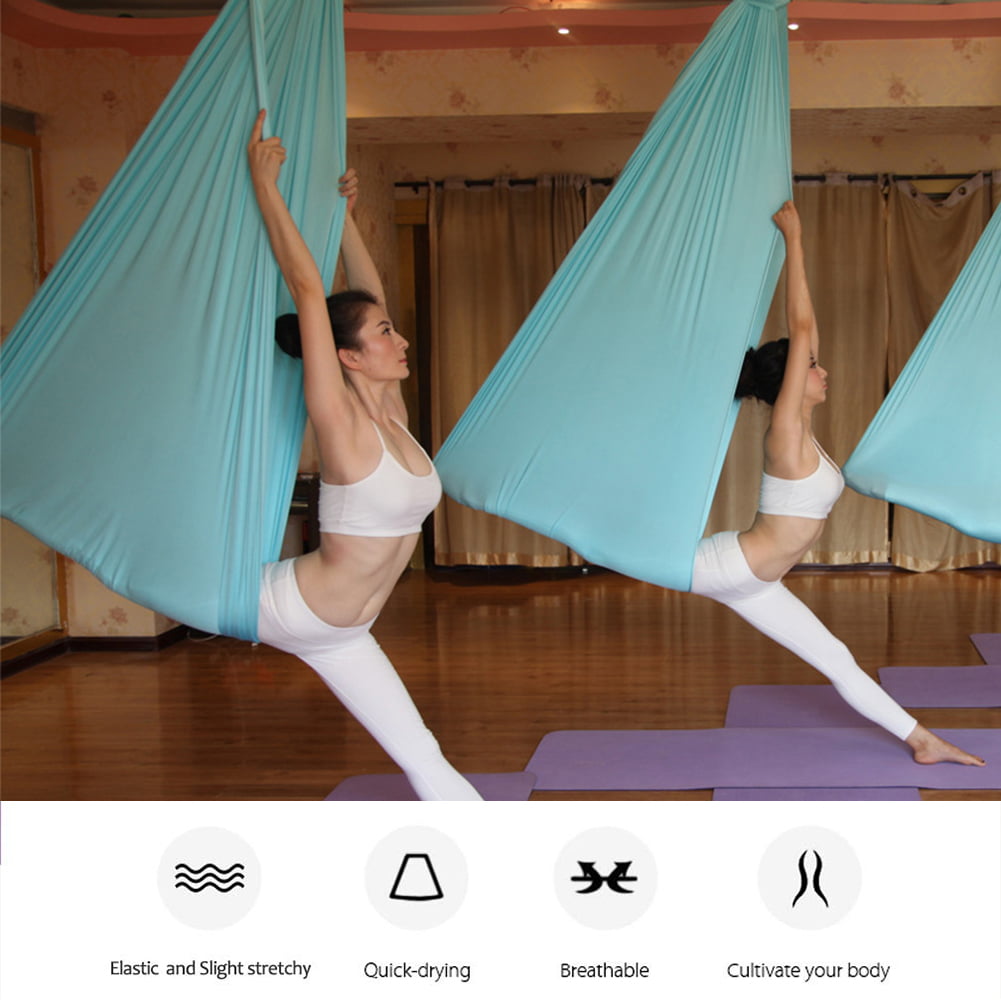 Yoga Hammock Trapeze Sling Aerial Silks Anti-gravity Inversion Fitness 
