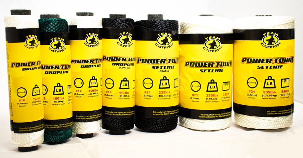 (2 pack) Team Catfish Power Twine 300ft, 100lb Test Green