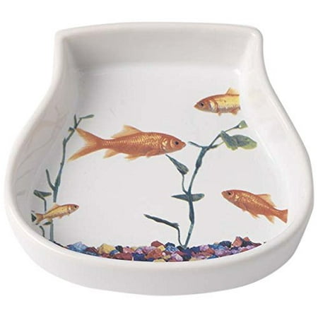 Feeding Saucer - Stoneware Bowl, Small Food Saucer Bowl Serving Feeding Dog Pet Water Bowl