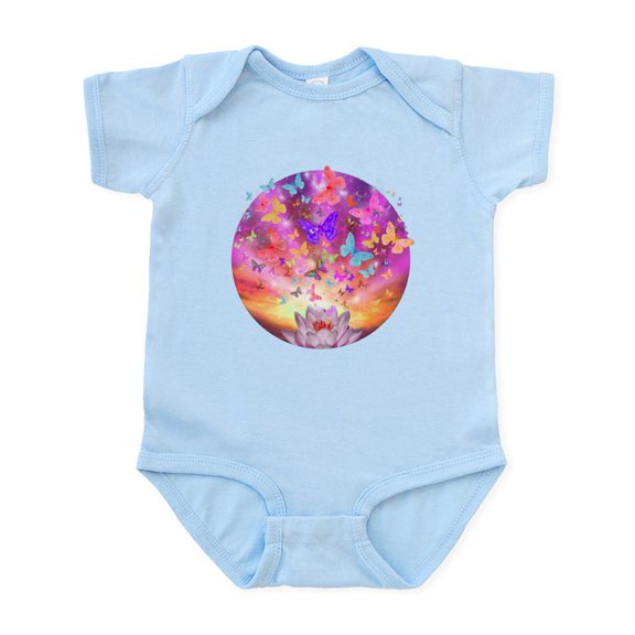 CafePress - Celestial Butterfly Infant Bodysuit - Baby Light Bodysuit, Size Newborn - 24 Months