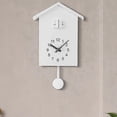 thumbnail image 2 of February 2nd Minimalist Modern Design White Birdhouse Large Cuckoo Clock_Perfect Gift, 2 of 2