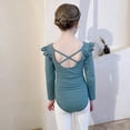 thumbnail image 6 of MKOSPLRT Ballet Leotards for Girls Toddler Leotard with Tutu Skirt Dance Tutu Dress Long Sleeve Gymnastics Outfits 3-13 Years, 6 of 8