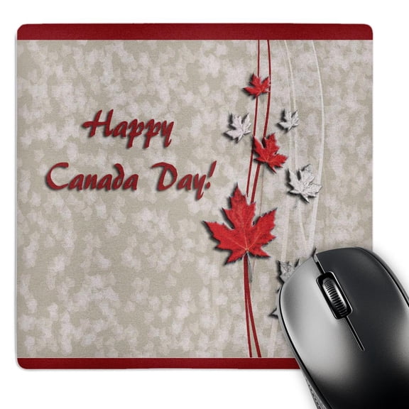 3dRose, Maple Leaves, Happy Canada Day, MousePad