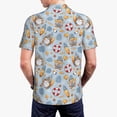 thumbnail image 5 of Xecao Summer Time With Gnome for Mens' Casual Short Sleeve Button-Down Polo Shirts for a Classic Golf Look, 5 of 9