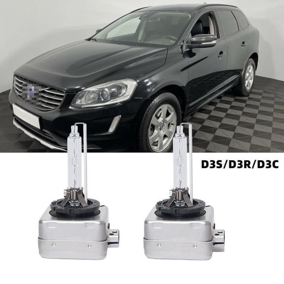 QIPEIZSP Fit For Volvo S60 2011-2016 D3S/D3R/D3C HID Xenon Headlight Bulbs,Plug And Play,Pack of 2 ,6500K