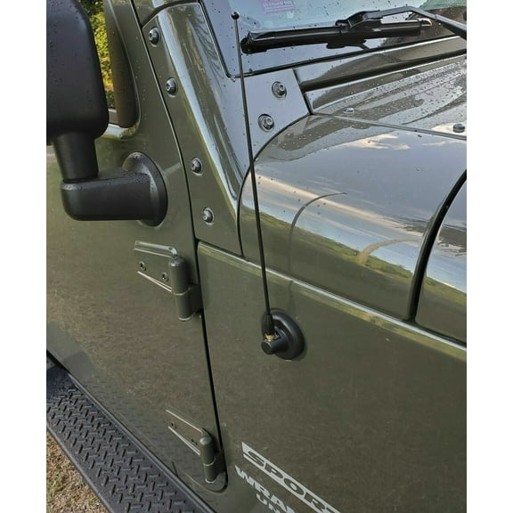 12" inch Black Stainless Antenna Mast for JEEP WRANGLER JK/JL 2007-2023 GLADIATOR 2020-2023 New