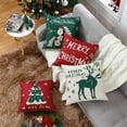 thumbnail image 6 of Christmas Throw Pillow Cover, 4 Pcs Throw Pillow Case Cotton Linen Vintage Cushion Cover, 6 of 9