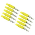 thumbnail image 4 of Juego de 10 conectores macho Banana de latón, conector PA, ajuste a presión, adaptador de sonda de tubo de aislamiento J.10031Yellow, 4 of 9