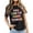 Black, variant on Teacher's Day Women's Casual Letter Printed T Shirt Versatile Crew Neck Short Sleeve Tee for School Season Motivation