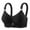 Black, variant on Wireless Push up Bras for Women, Full Cup Seamless Bralettes, No Underwire Supportive Push up Bra
