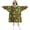 Bigfoot and Tree Green Pattern, variant on Bigfoot and Feather Green Pattern Lamb Fleece Blanket Hoodies for Teens ,Teens Oversize Sherpa Wearable Hooded Blanket Sweatshirt with Super Pockets
