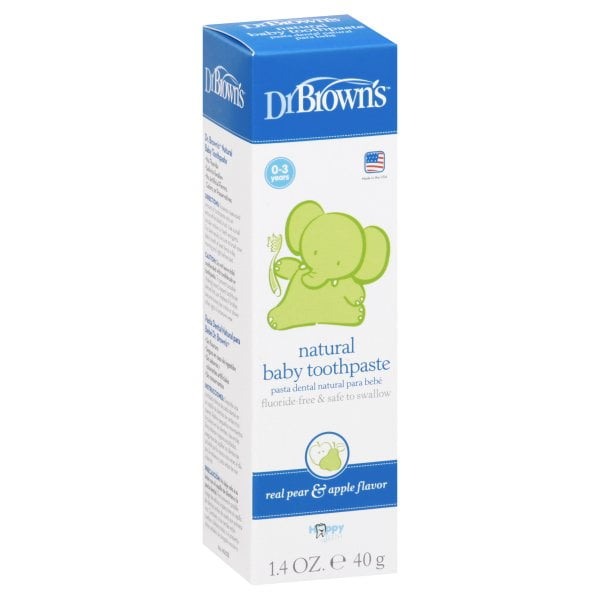 Dr Brown's Natural Baby Toothpaste Pear & Apple Flavor, 14.0 OZ