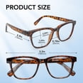 thumbnail image 5 of LotFancy Reading Glasses Blue Light Blocking, Spring Hinge Reader for Women Men, +4.0, 3 Pack, 5 of 8
