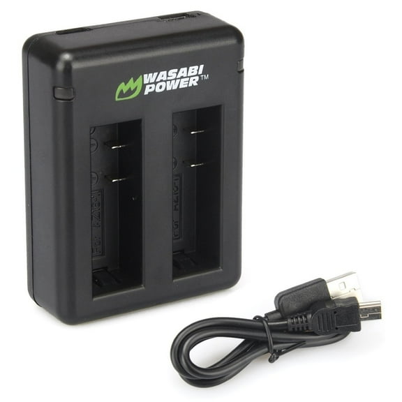 Wasabi Power Dual USB Battery Charger for YI 4K Action Camera, AZ16-1