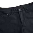 thumbnail image 4 of Defitshape Men's Denim Pant Ripped Jeans Button Destroyed Curvy Long Stretch Shredded Pocket Pants Black 36, 4 of 5