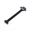 thumbnail image 1 of Tarjeta Elevadora PCIE X1 de 20 cm, Cable de Cinta de Extensión PCI Express 4.0 X1 A X1 de 16 Gbps, Tarjeta Elevadora PCIE 1X para Computadora B, 1 of 5